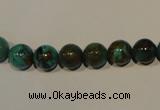 CNT104 15.5 inches 8mm round natural turquoise beads wholesale