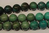 CNT106 15.5 inches 10mm round natural turquoise beads wholesale