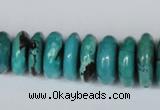 CNT11 16 inches multi-size rondelle natural turquoise beads wholesale