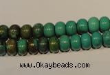 CNT112 15.5 inches 5*8mm rondelle natural turquoise beads wholesale