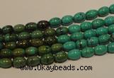 CNT116 15.5 inches 4*6mm rice natural turquoise beads wholesale