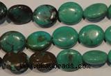 CNT120 15.5 inches 10*12mm oval natural turquoise beads wholesale