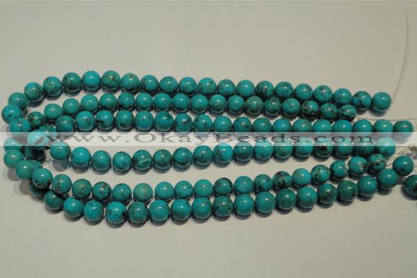 CNT148 15.5 inches 10mm round natural turquoise beads wholesale