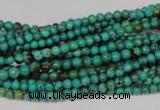 CNT203 15.5 inches 3mm round natural turquoise beads wholesale