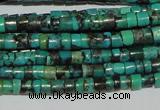 CNT217 15.5 inches 2.5*3mm heishi natural turquoise beads wholesale