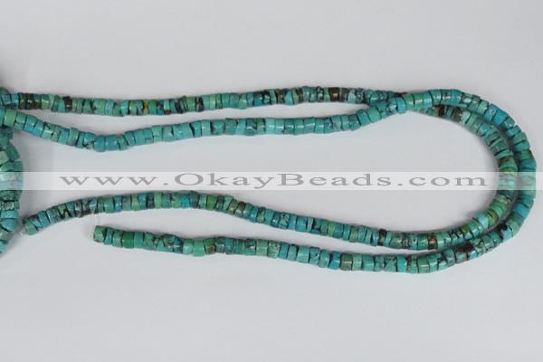 CNT22 16 inches 3-6mm heishi natural turquoise beads wholesale