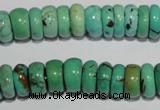 CNT223 15.5 inches 5*11mm rondelle natural turquoise beads wholesale