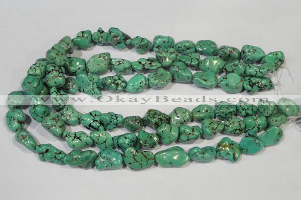 CNT244 15.5 inches 12*16mm - 15*20mm nuggets natural turquoise beads