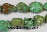 CNT245 15.5 inches 12*14mm - 14*16mm nuggets natural turquoise beads