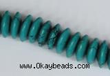 CNT27 16 inches 6*15mm rondelle natural turquoise beads wholesale