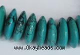 CNT29 16 inches 8*25mm rondelle natural turquoise beads wholesale