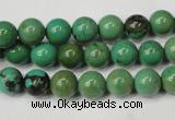 CNT352 15.5 inches 8mm round turquoise beads wholesale