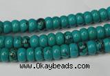 CNT360 15.5 inches 4*6mm rondelle turquoise beads wholesale