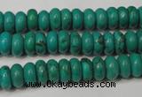 CNT363 15.5 inches 4*8mm rondelle turquoise beads wholesale