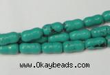 CNT372 15.5 inches 5*10mm bone turquoise beads wholesale