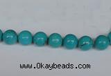 CNT38 16 inches 3mm round turquoise beads wholesale