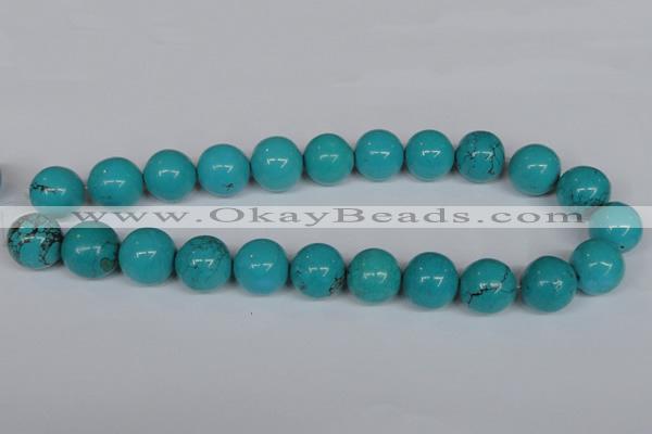 CNT39 16 inches 4mm round turquoise beads wholesale