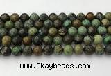 CNT412 15.5 inches 10mm round natural turquoise beads wholesale