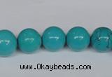 CNT43 16 inches 12mm round turquoise beads wholesale