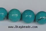 CNT46 16 inches 18mm round turquoise beads wholesale