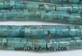 CNT528 15.5 inches 4mm - 4.5mm heishi turquoise gemstone beads