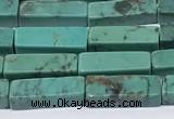 CNT568 15.5 inches 4*13mm cuboid turquoise gemstone beads