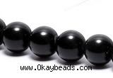 COB02 15 inches 8mm round black obsidian gemstone beads wholesale