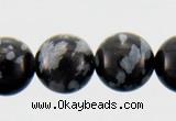 COB22 15 inches 6mm round snowflake obsidian gemstone beads wholesale