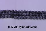 COB560 15.5 inches 4mm round matte snowflake obsidian beads