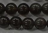 COB601 15.5 inches 8mm round ice black obsidian beads wholesale