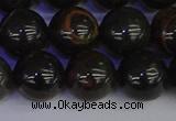 COB655 15.5 inches 14mm round gold black obsidian beads wholesale