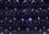 COB701 15.5 inches 6mm round ice black obsidian beads wholesale