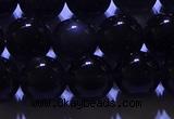 COB703 15.5 inches 10mm round ice black obsidian beads wholesale