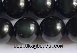 COB723 15.5 inches 10mm round black obsidian gemstone beads