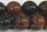 COB754 15.5 inches 12mm round mahogany obsidian beads wholesale