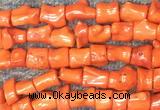 COBS02 15 inches 12*16 - 13*18mm irregular orange coral beads wholesale COBS02 15 inches 12*16 - 13*18mm irregular orange coral beads wholesale