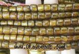 COBS08 15 inches 5*7mm heishi golden coral beads wholesale COBS08 15 inches 5*7mm heishi golden coral beads wholesale