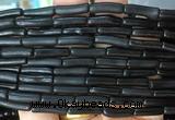 COBS18 15 inches 4*15mm tube black coral beads wholesale COBS18 15 inches 4*15mm tube black coral beads wholesale