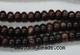 COJ10 15.5 inches 5*8mm rondelle blood jasper gemstone beads