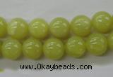 COJ104 15.5 inches 10mm round olive jade beads wholesale