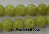 COJ105 15.5 inches 12mm round olive jade beads wholesale