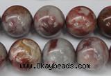 COJ207 15.5 inches 16mm round blood stone beads wholesale