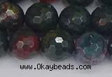 COJ314 15.5 inches 12mm faceted round Indian bloodstone beads