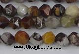 COJ371 15.5 inches 6mm faceted nuggets outback jasper beads