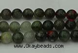 COJ450 15.5 inches 4mm round blood jasper beads wholesale