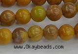 COJ601 15.5 inches 6mm round orpiment jasper beads wholesale