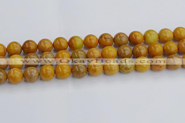 COJ604 15.5 inches 12mm round orpiment jasper beads wholesale