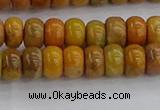 COJ611 15.5 inches 4*6mm rondelle orpiment jasper beads