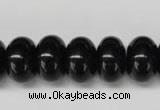 CON24 15.5 inches 10*16mm rondelle black onyx gemstone beads