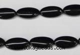 CON32 15.5 inches 8*16mm oval black onyx gemstone beads